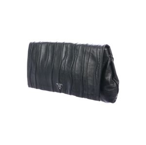 Prada Black Leather Clutch
